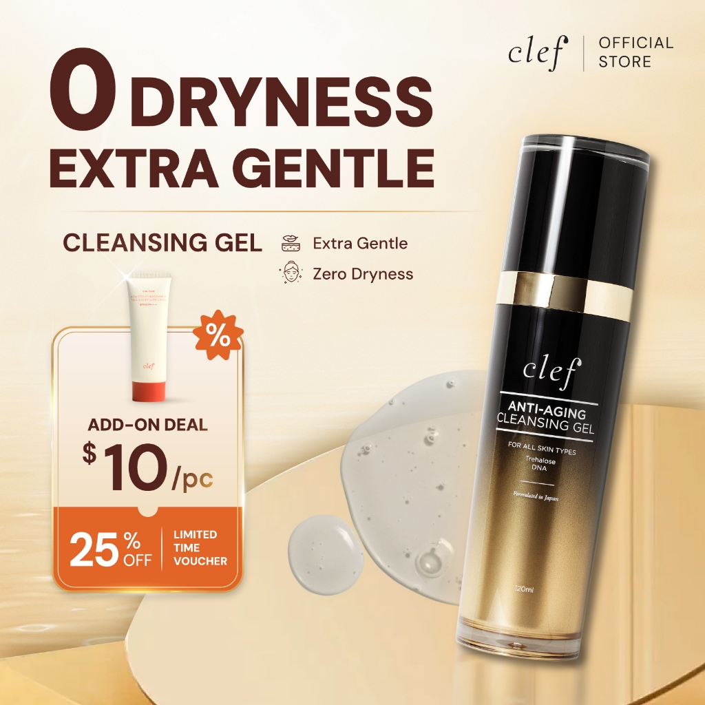 CLEF Anti-Aging Cleansing Gel | Brightening Facial Cleanser | Face Wash ...