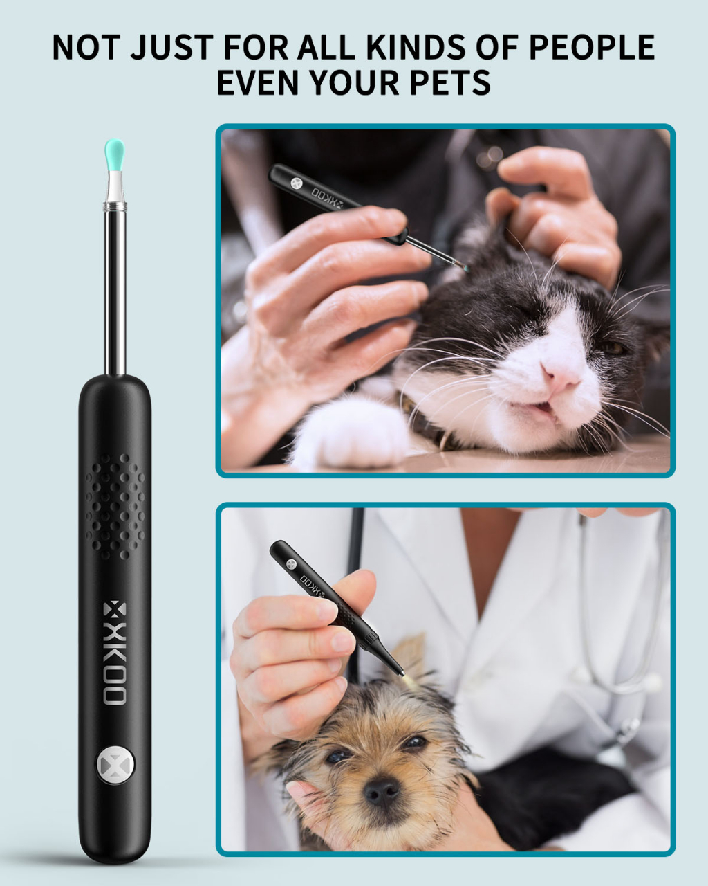 XKOO R1 Pro Otoscope 3in1 Earwax Removal Visual Ear Cleaner Visual