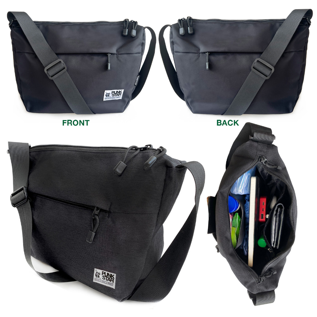 PUNKSTAR Water Repellent Lightweight Multi Pockets Casual Sling