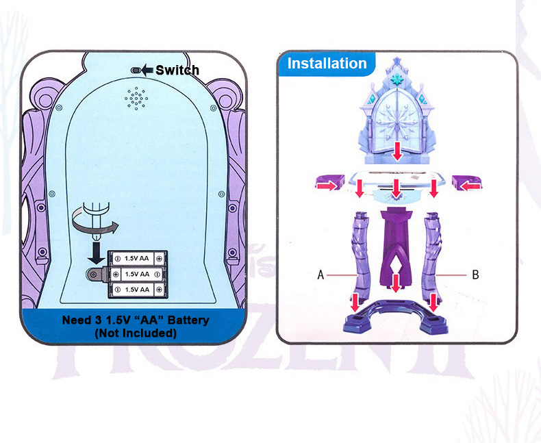 【SG Stock】Frozen Elsa Kid Large Size Dressing Table Set with Magic ...
