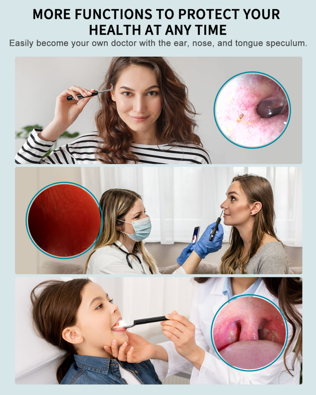 XKOO R1 Pro Otoscope 3in1 Earwax Removal Visual Ear Cleaner Visual