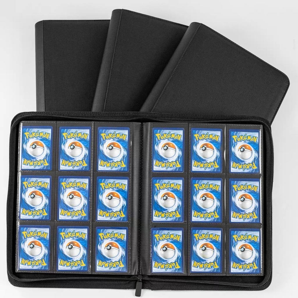 TCG 9 Pocket Zipper Binder | 9 & 12 Pockets Game Card Album | Pokémon ...