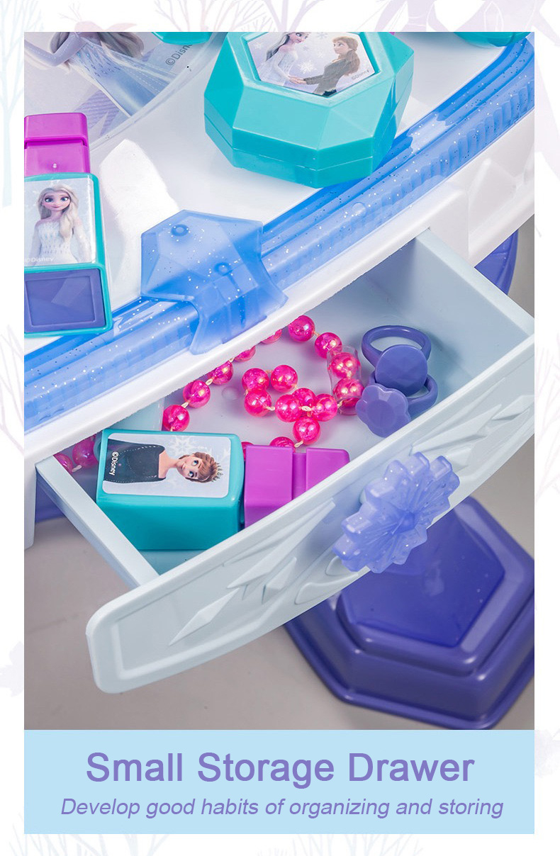 【SG Stock】Frozen Elsa Kid Large Size Dressing Table Set with Magic ...