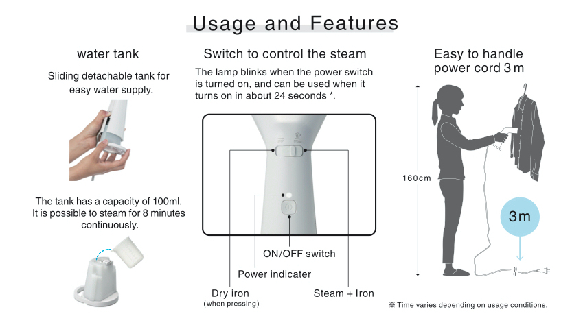 ±0 Plus Minus Zero Garment Steamer [FREE Dedicated Mitten ...