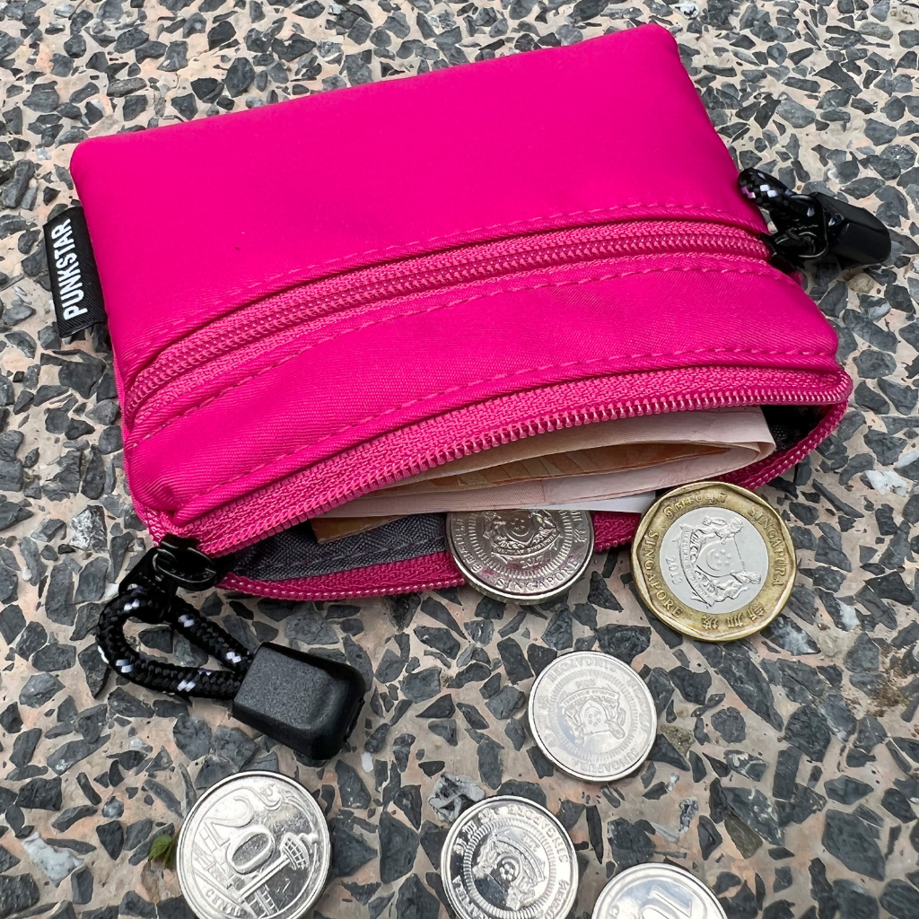 PUNKSTAR Coin Purse Key Zipper Pouch Mini Change Wallet Card Holder for ...