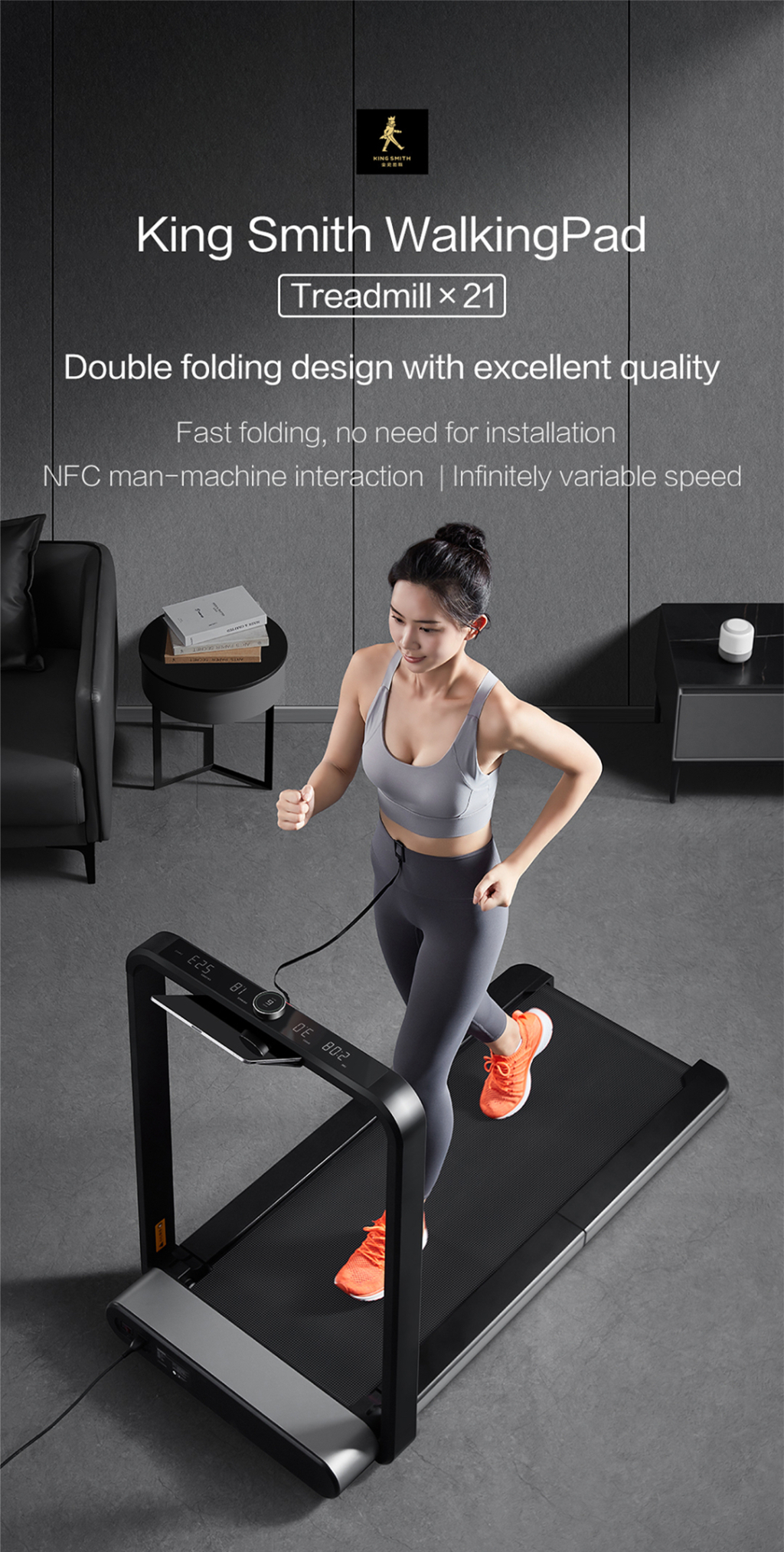 Fitt Foldable Walking Pad Treadmill X21