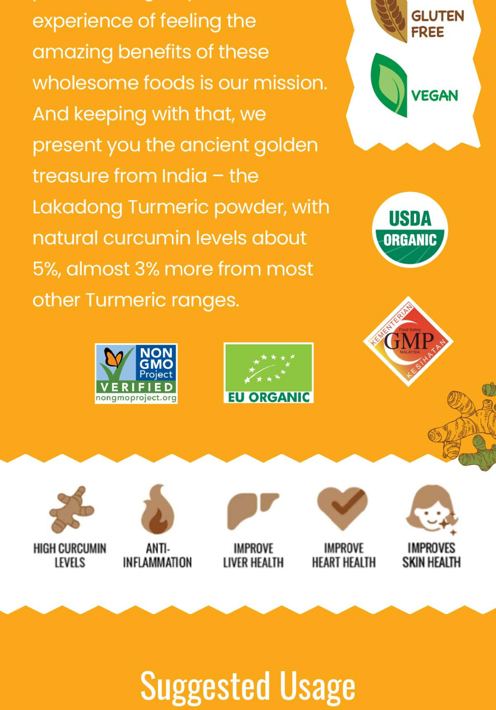 Organicule Turmeric Powder Twin Pack [100gx2] | 6% Curcumin | Anti ...