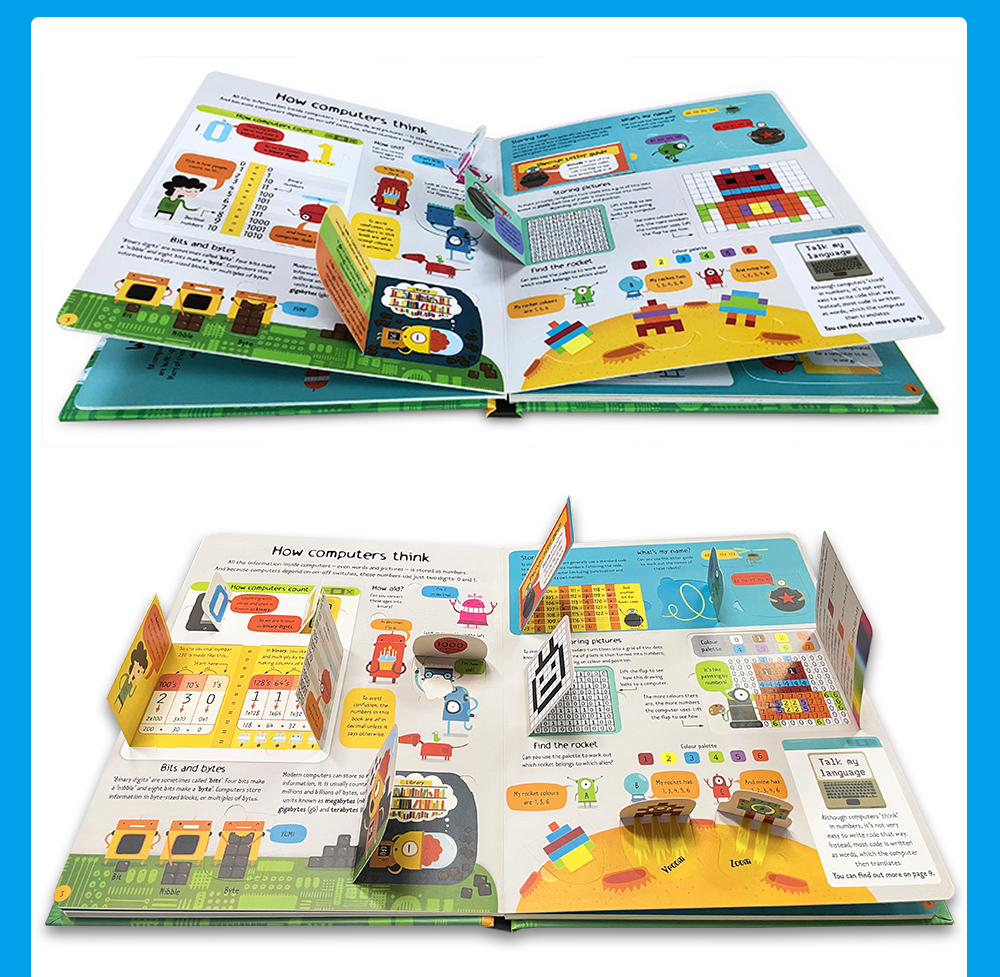 Computers and Coding Usborne Book Lift the Flap Popular Science English ...