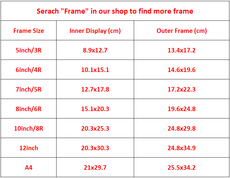 SG Stock Creative Thick Border Wooden Photo Frame 3R 4R 5R 6R 8R A4 ...