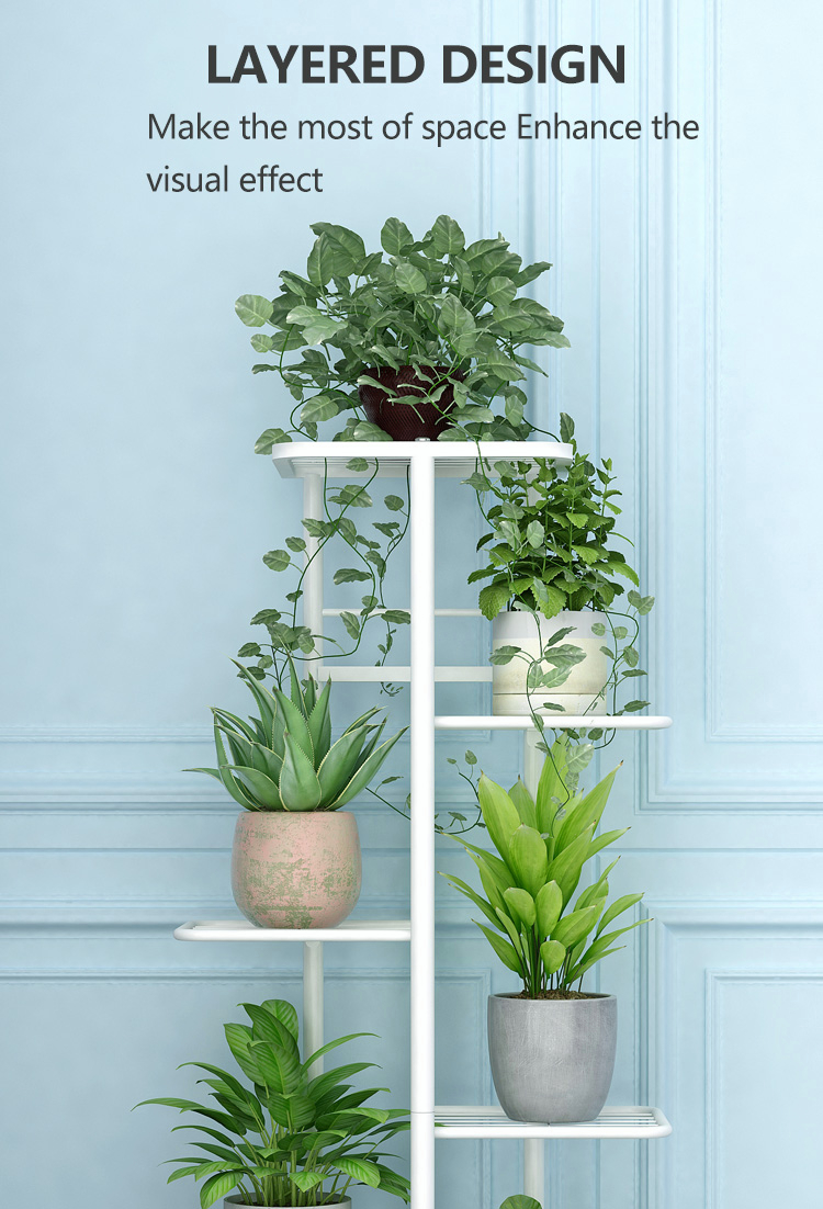 Spot plant rack with pulley flower pot rack flower rack multi-layer ...