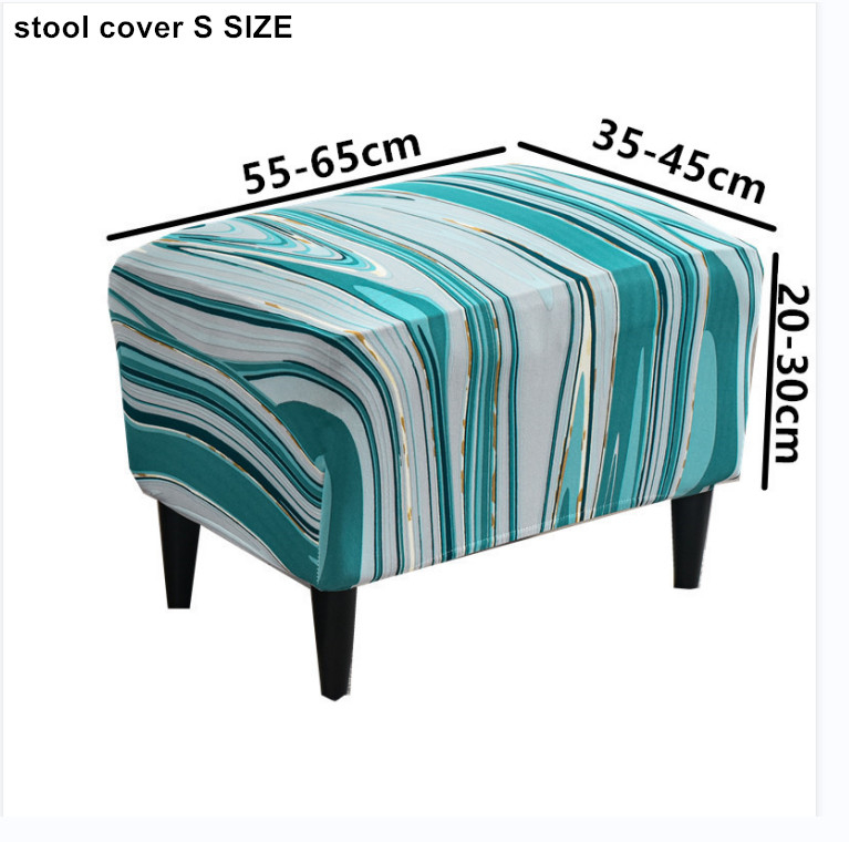 Square stool cover bench cover dining chair set tiger stool cover foot ...