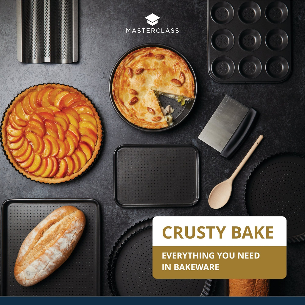 MASTERCLASS Non-Stick Baking Tray / Cookie Sheet / Brownie Pan / Pizza ...