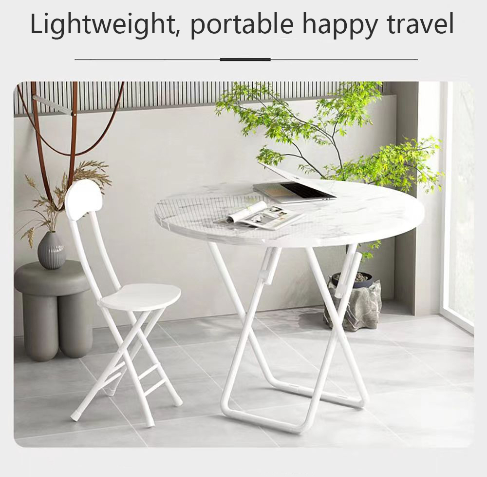 [SG Stock] Foldable Table NoNeed Installation 60*60*71cm Folding Table Round Table Dinning