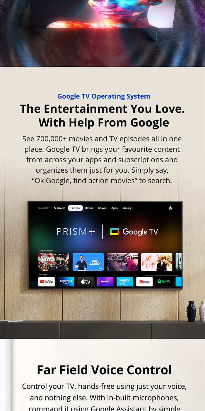 PRISM+ Q65 Ultra |4K QLED Google TV |65 Inch|Quantum Colors|Google ...