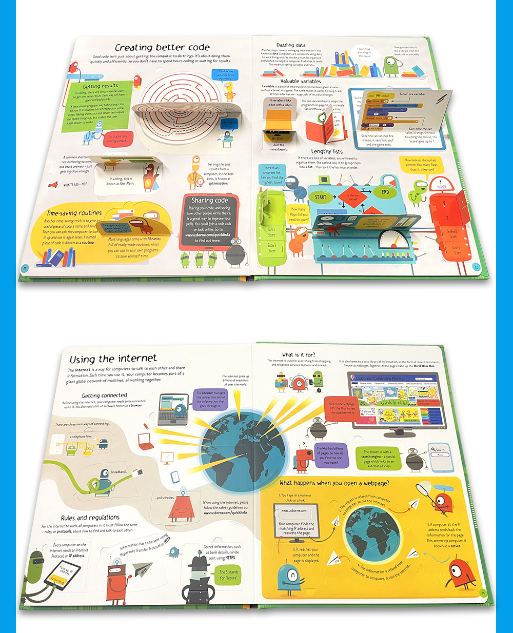 Computers and Coding Usborne Book Lift the Flap Popular Science English ...