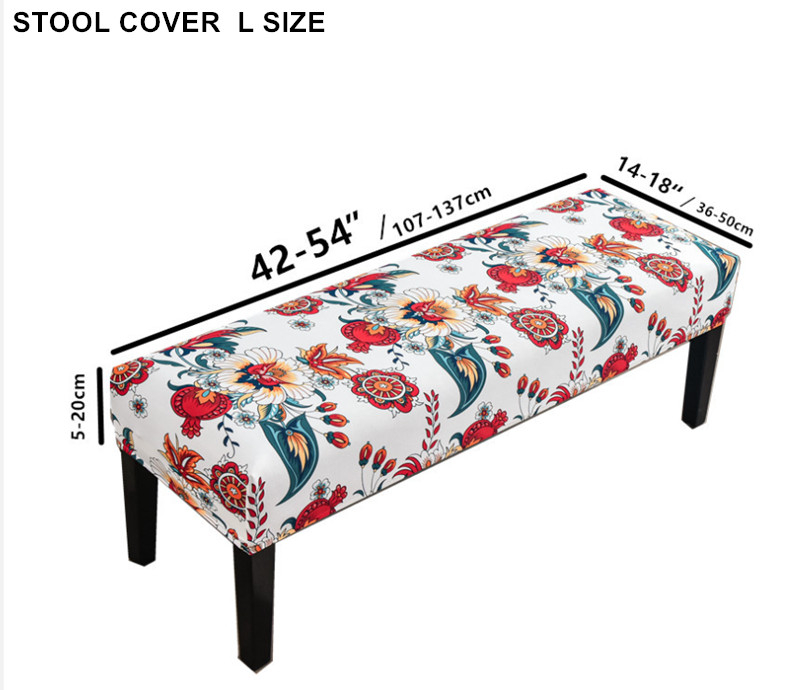 Square stool cover bench cover dining chair set tiger stool cover foot ...