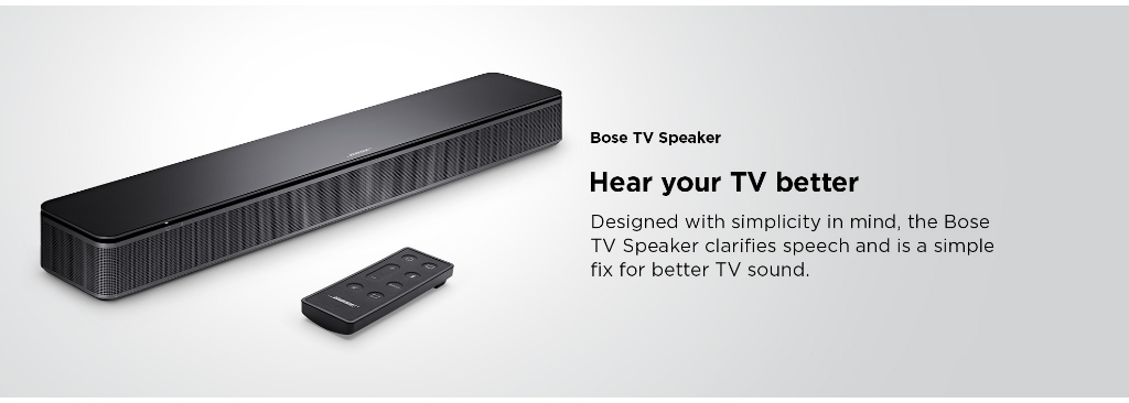 Bose TV Speaker - Bluetooth Soundbar with HDMI-ARC Connectivity - Black
