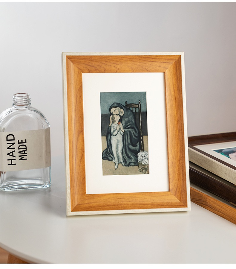 SG Stock Creative Thick Border Wooden Photo Frame 3R 4R 5R 6R 8R A4 ...