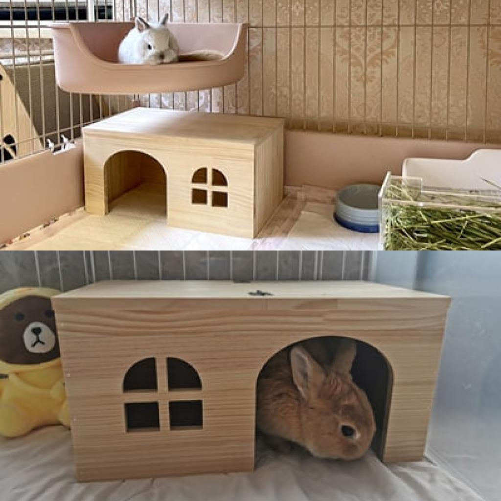 Curated visual reference: Giant Hamster Shelter And Hideout Reference: Sg Instock Rabbit Guinea Pig Chinchilla Hamster Wooden Shelter