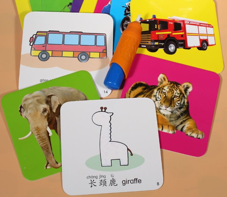 [READY STOCK] Magic Water Colouring Flash Card Reusable with pen, Water ...