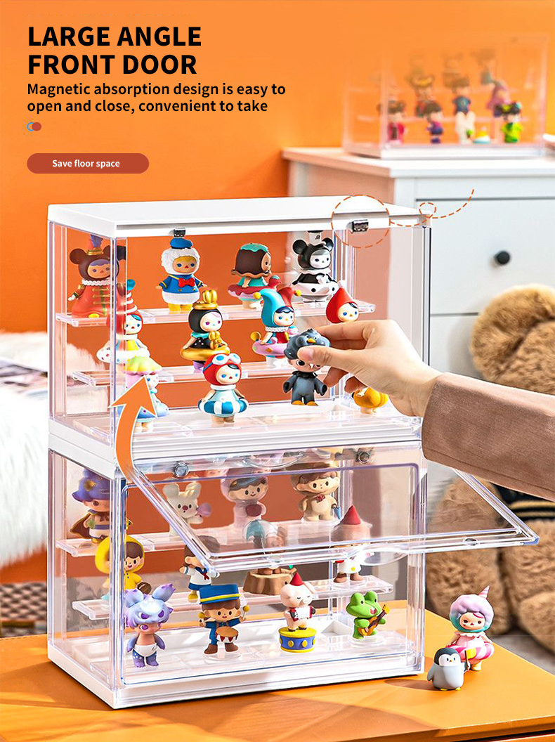 Bubble Matt display storage box Acrylic hand display rack dustproof ...