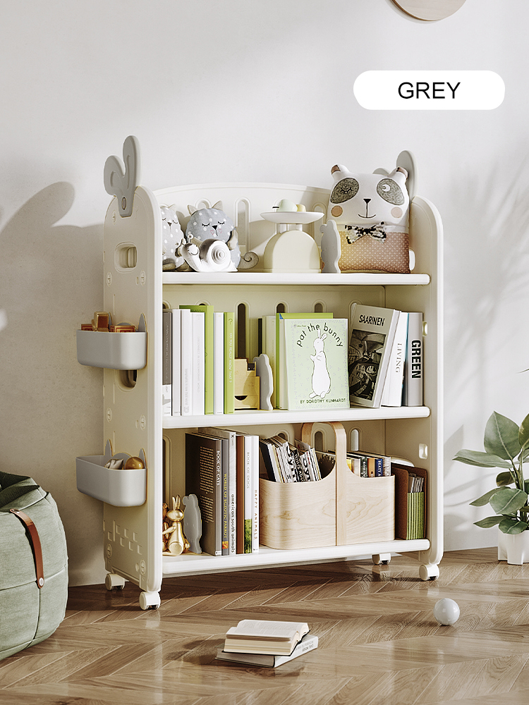 SG STOCK - 2 WAYS Cute Bunny Space Saver Cabinet Storage Box Bookshelf ...