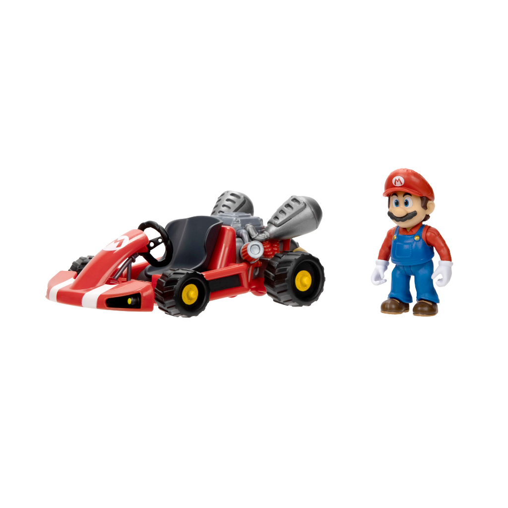 The Super Mario Bros. Movie 2.5-inch Mario Figure with Pull Back Racer ...