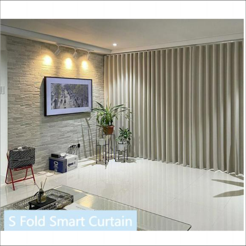 New Tuya Wifi smart Curtain Track S Straight Smart Curtain Sliding