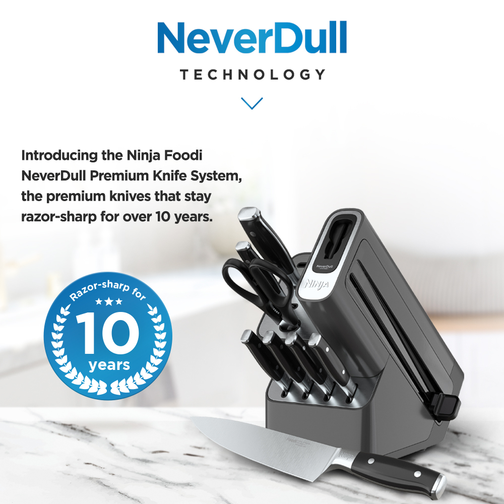 Ninja Foodi NeverDull Premium 5 Piece Knife Block Set K32005ANZ. - Buy  Online with Afterpay & ZipPay. - Bing Lee