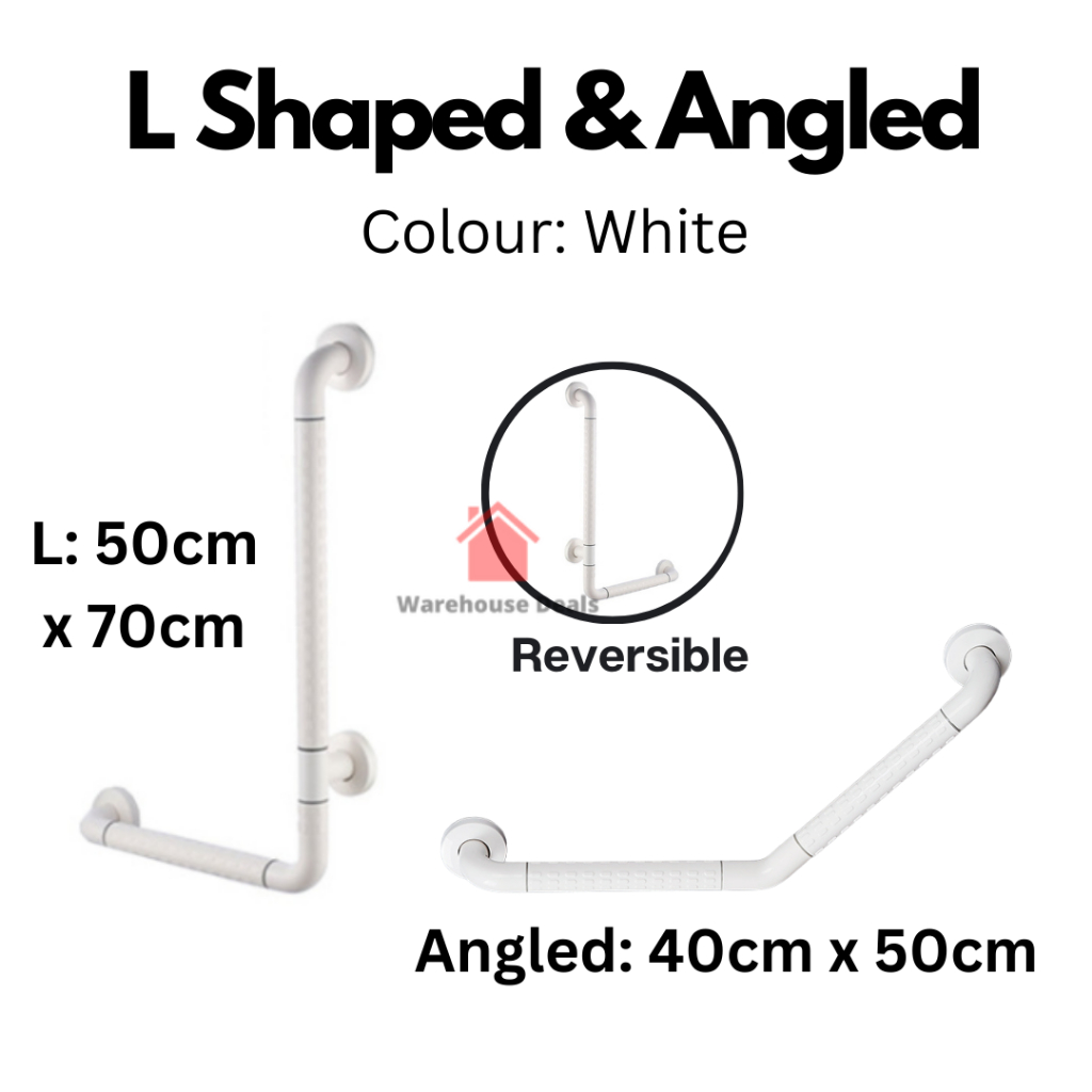 Bathroom Safety Grab Bar (Stainless Steel Core) | Toilet Rail Handrail ...