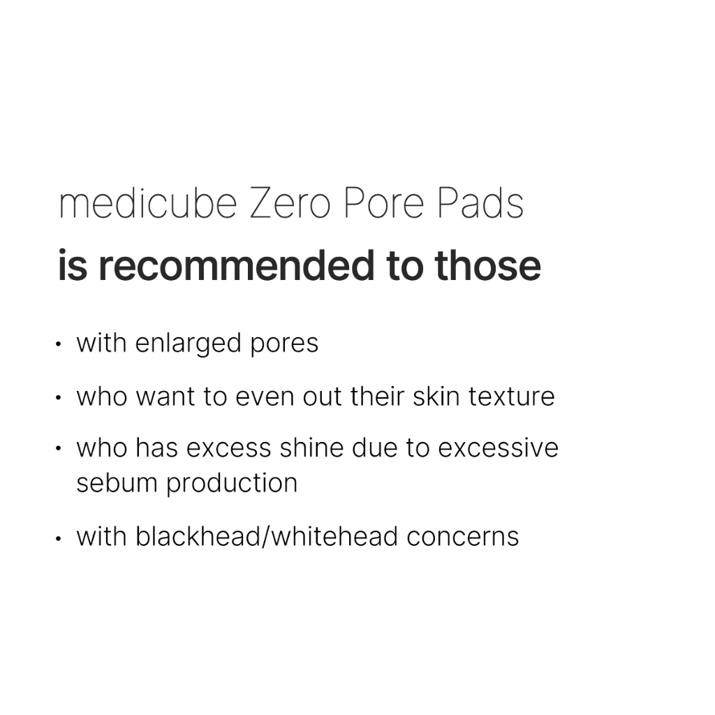 MediCube Zero Pore Pad 2.0 (Ingredients Explained)