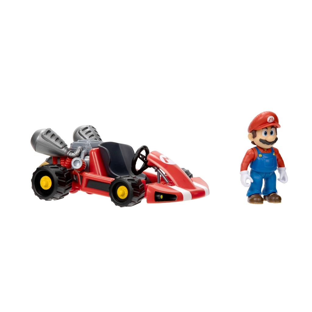The Super Mario Bros. Movie 2.5-inch Mario Figure with Pull Back Racer ...