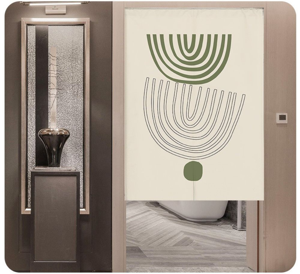 Door Curtain Noren with Rods Long Japanese Style For Door Entrance ...