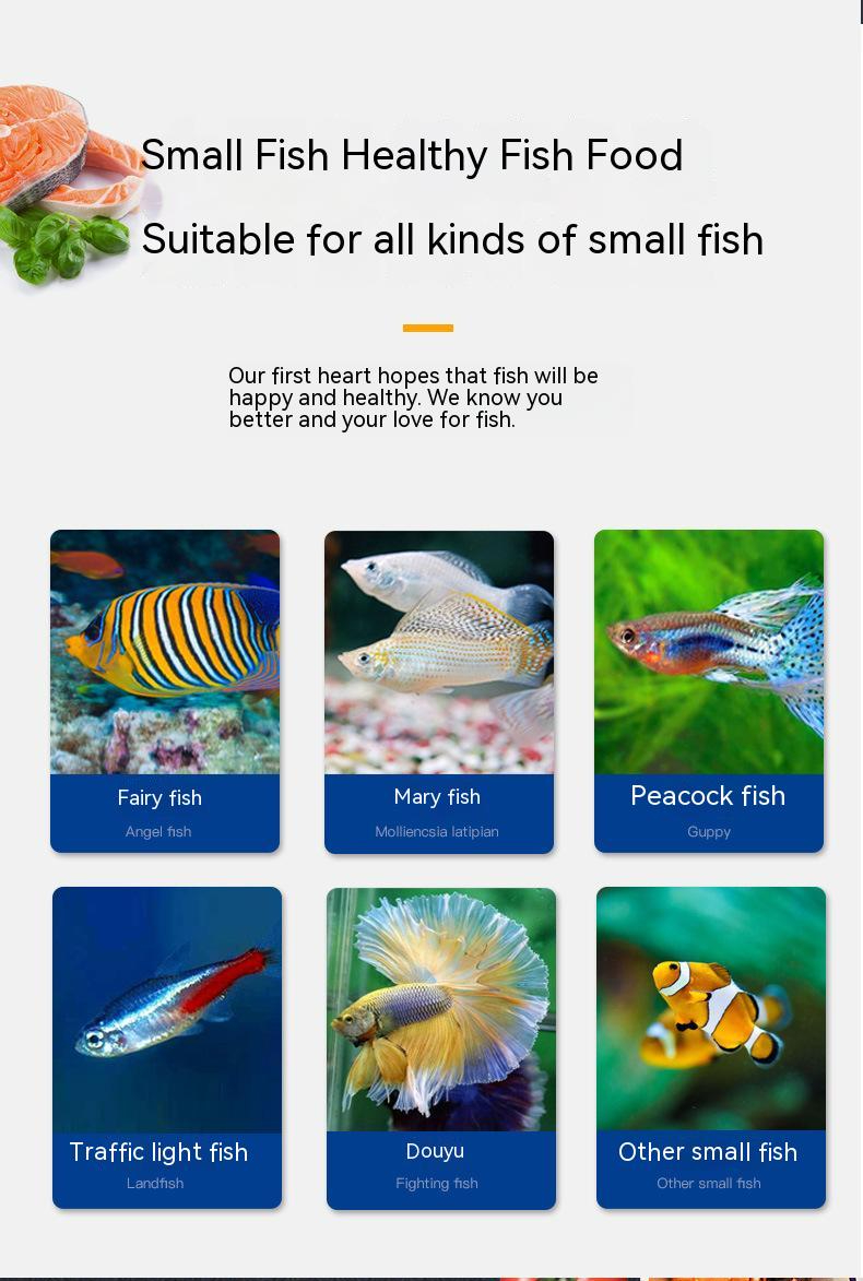 YEE Fish Food For Small Fish, Aquarium Food With Small Particles, Rich ...