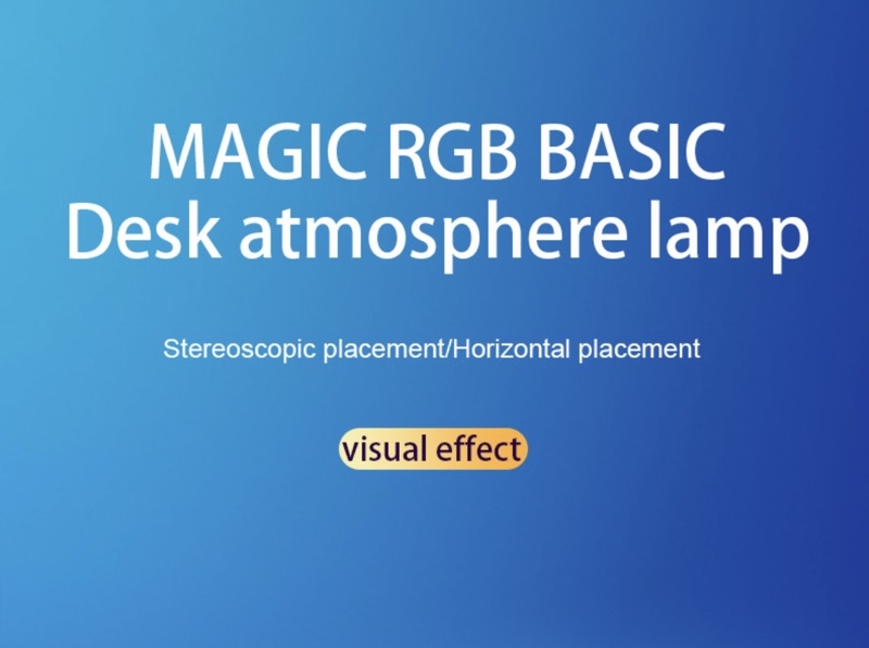 Magic RGB Desk Atmosphere Lamp With Remote Control Ambient Light Bar ...