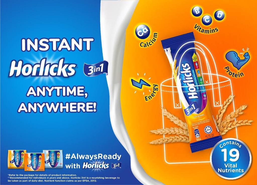Horlicks 3in1 Nutritious Malt Drink Original 28gx10’s/Cereals with ...