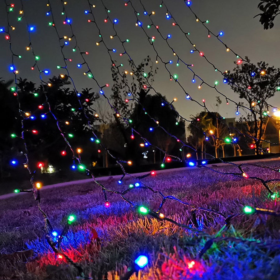 Lampu Raya 22M Outdoor Solar Hari Raya Lights 200LED Light Strip ...