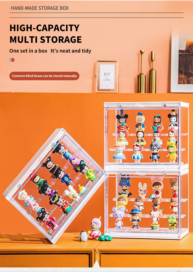 Bubble Matt display storage box Acrylic hand display rack dustproof ...
