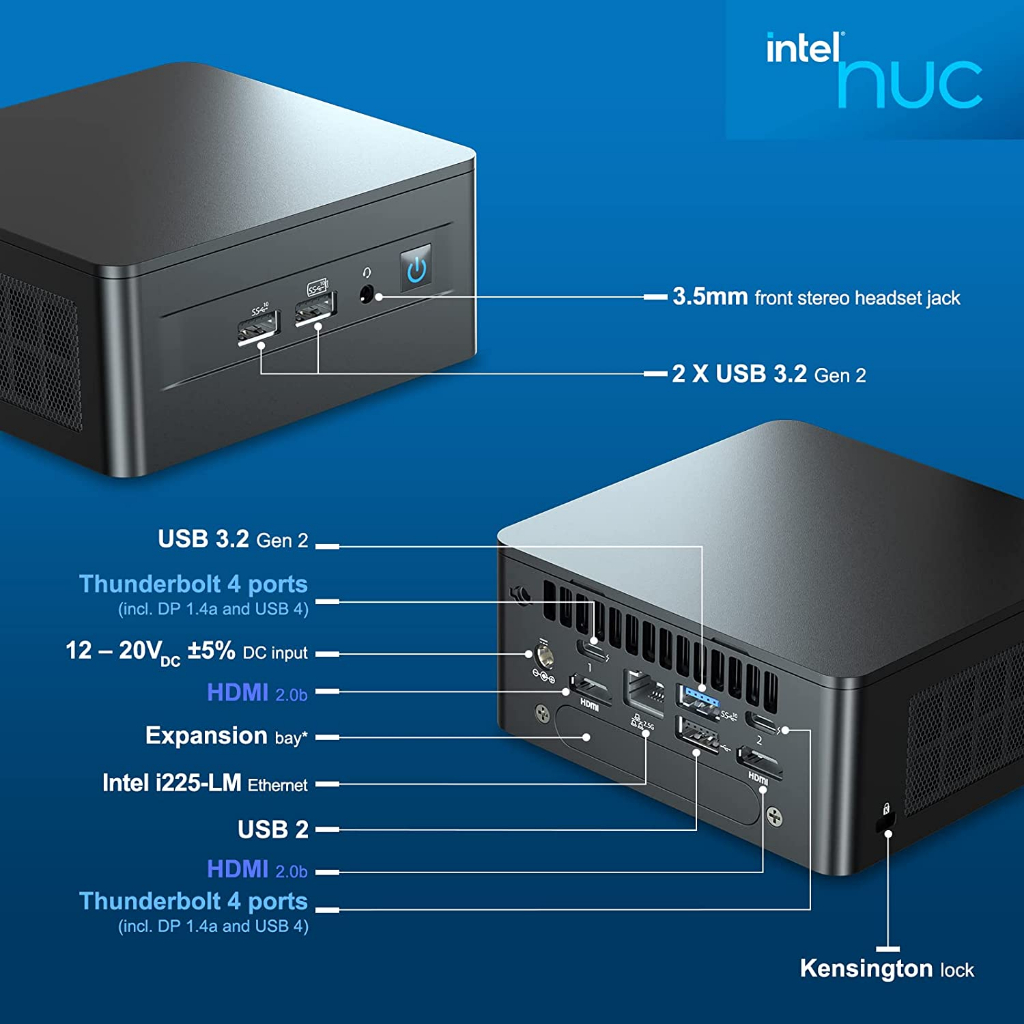 (ALLSTARS) : Intel NUC12WSHi7 Mini PC + 32GB DDR4 3200MHz + Samsung 980 ...