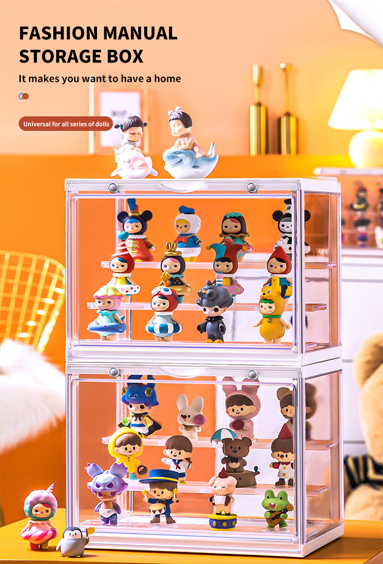Bubble Matt display storage box Acrylic hand display rack dustproof ...