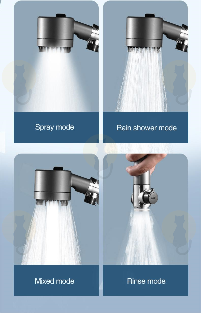 [ SG Ready Stock] NEW 4 Modes High Pressure Handheld Shower Head SPA ...