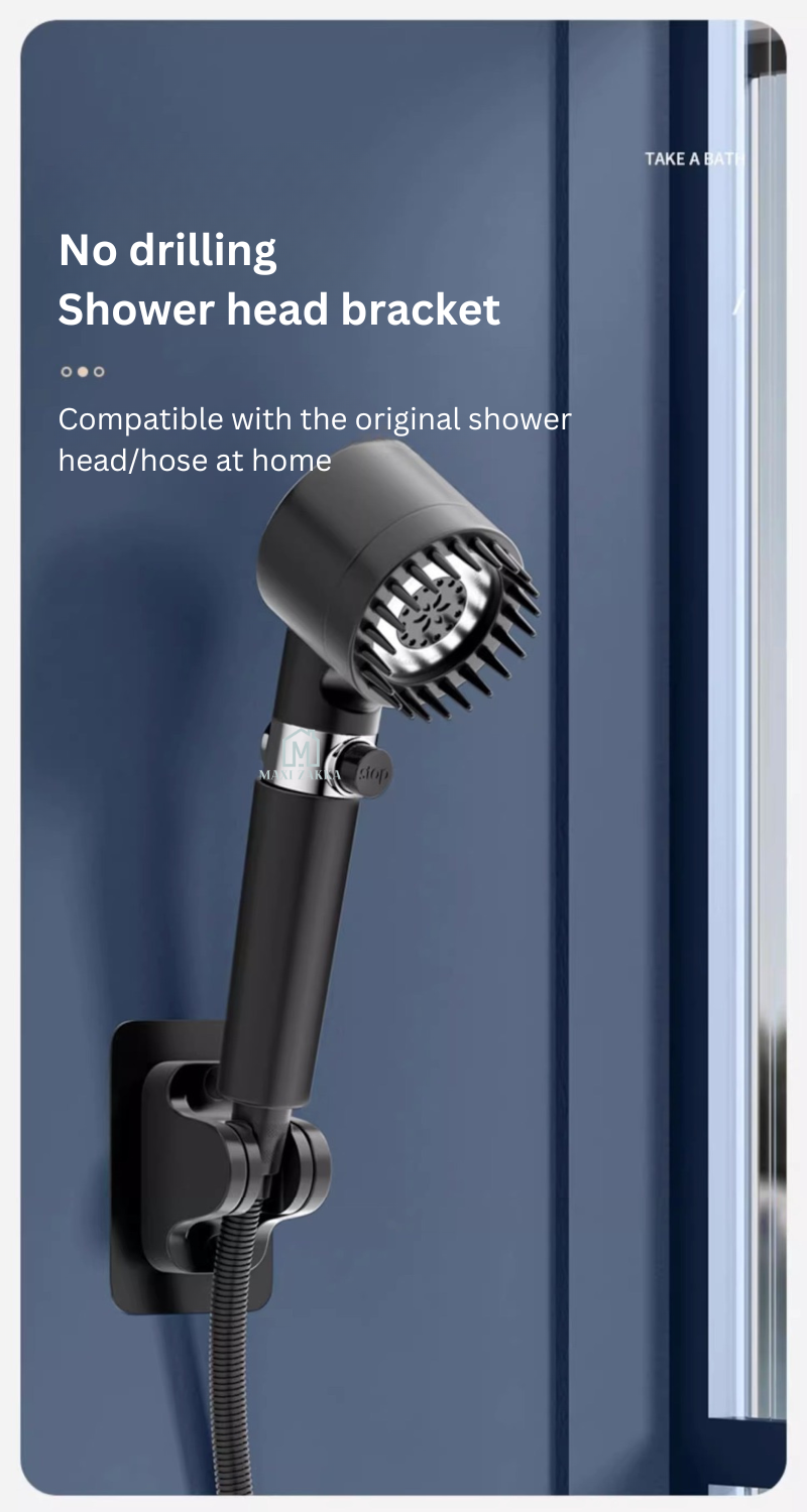 Detachable Shower Head Handheld High Pressure 3 Mode One Button Stop ...