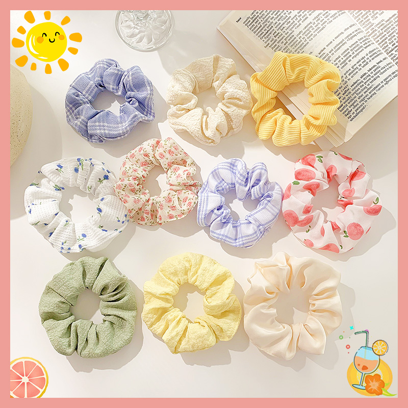 mixshop Summer Scrunchies, Satin Silk Scrunchies, Hair ties [SG READY ...