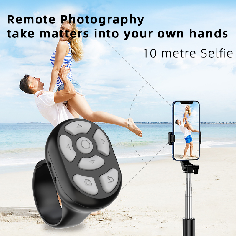 SG SELLER 】Remote Control Page Turner Scrolling Ring Clicker for iPhone ...