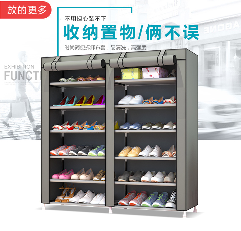 《SG Local stock》Dust-proof shoe cabinet shoe rack Storage Shelf ...