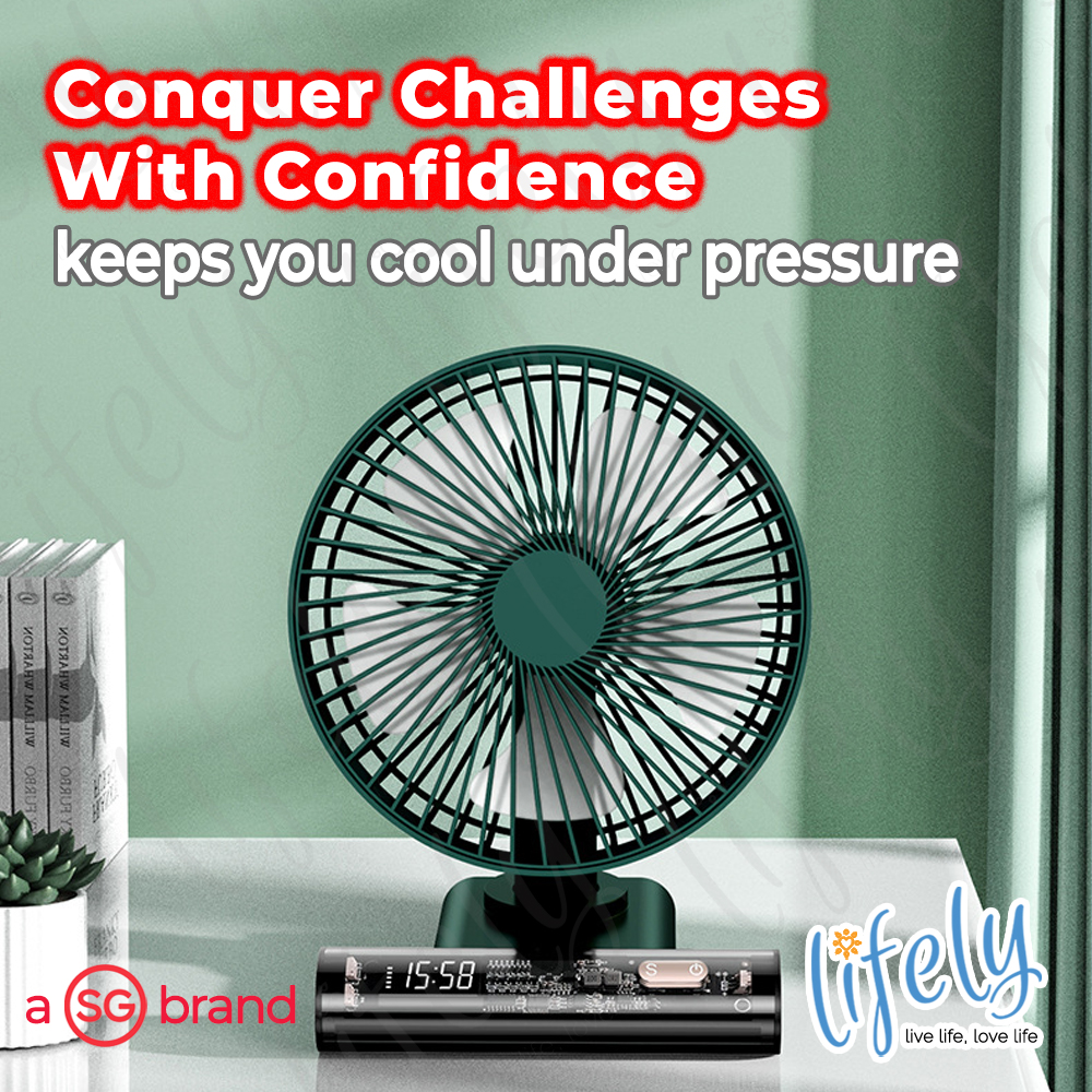 Desk Fan - Lifely Desktop Fan 6 Inches Mini Wireless DeskFan, Singapore ...
