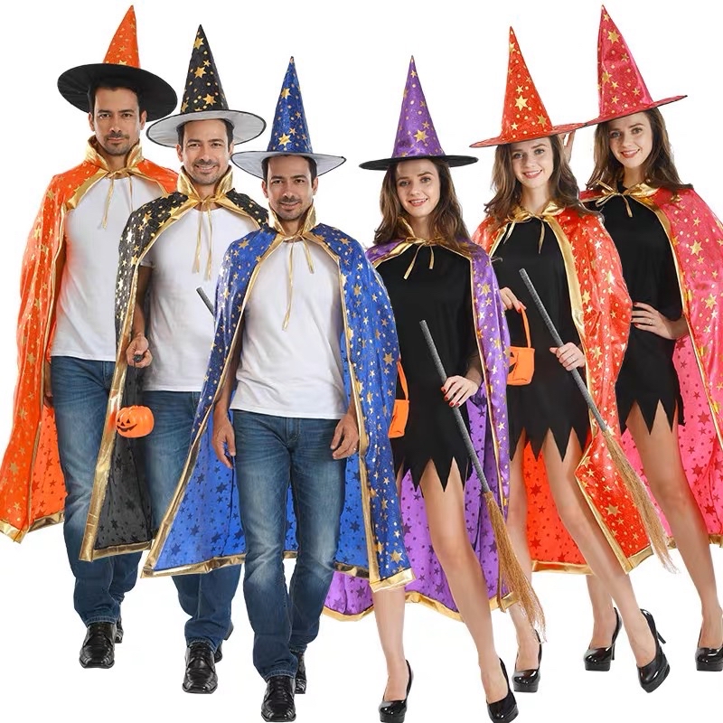 [SG Seller] Adults Cloak Costume Cosplay Halloween Witch Wizard Horror ...