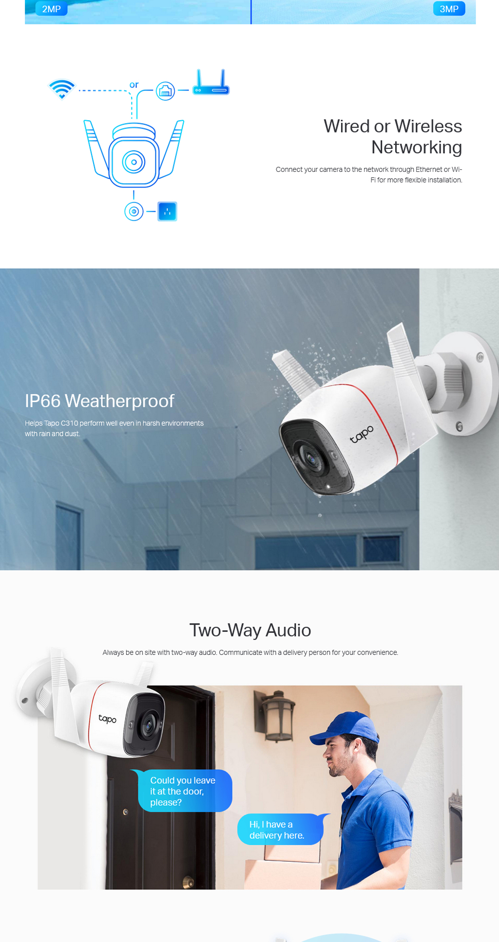 Tapo C310 Tapo Camera Amazon TP-Link TAPO C310 Outdoor Security Wi