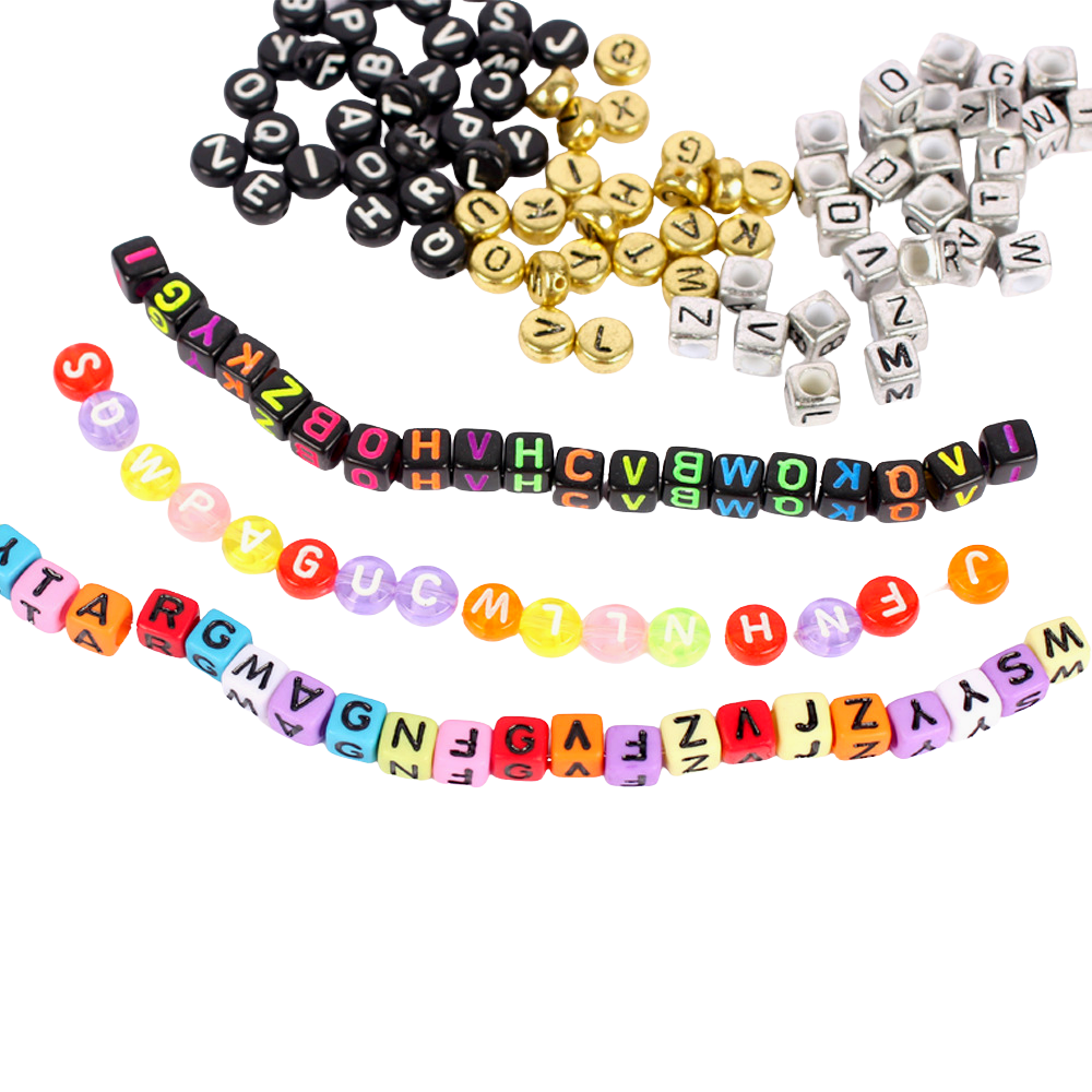 DIY Alphabet Beads for Bracelets Necklace Earrings Jewellery Craft