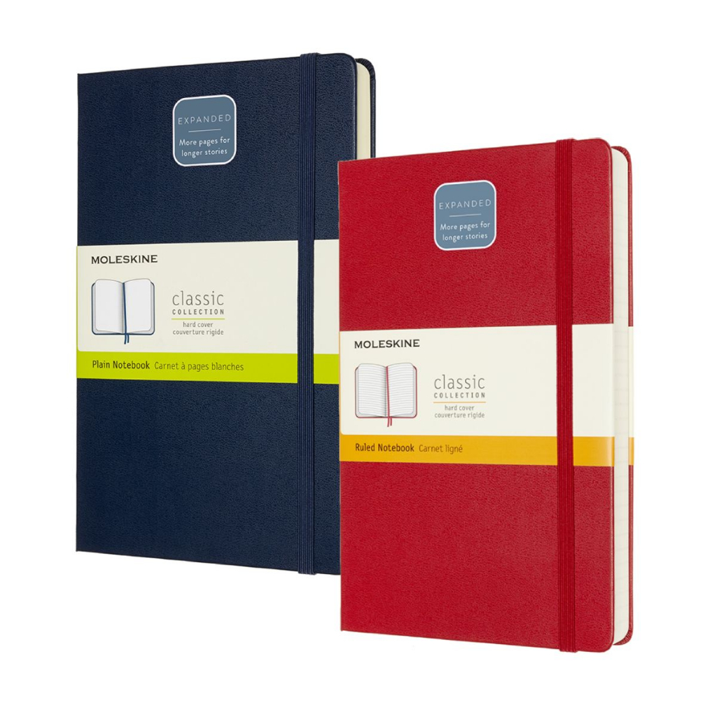 Moleskine Classic Notebook Large Hard cover expanded 400 pages | Shopee ...